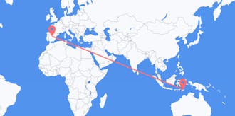 Flyreiser fra Øst-Timor til Spania