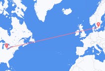 Lennot Windsorista, Kanadasta Växjölle, Ruotsiin