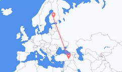 Flyreiser fra Diyarbakir, Tyrkia til Jyväskylä, Finland