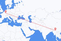 Lennot Bhamosta, Myanmar (Burma) Luxemburgiin, Luxemburg