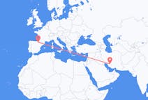 이란 쉬라즈에서 출발해 스페인 팜플로나로(으)로 가는 항공편