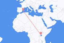 Flyreiser fra Entebbe, til Ibiza