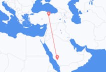 Voos de Al-Baah, Arábia Saudita para Sivas, Turquia