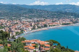 Photo of a coastal city of Imperia, Italian Rivera in the region of Liguria, Italy.