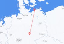 독일 로스톡에서 출발해 독일 에르푸르트로(으)로 가는 항공편