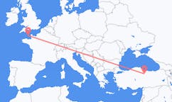 เที่ยวบิน จาก เกิร์นซีย์, เกิร์นซีย์ ไปยัง โตกัต, ตุรกี