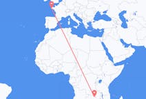 出发地 赞比亚恩多拉目的地 法国坎佩尔的航班