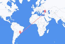 Flyreiser fra Florianópolis, Brasil til Sivas, Tyrkia