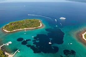 Privé-eiland Šolta en Blue Lagoon speedboottocht vanuit Split