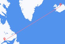 Voos de Sept-Îles, Canadá para Akureyri, Islândia