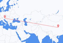 Flyrejser fra Xi'an, Kina til Klagenfurt, Østrig