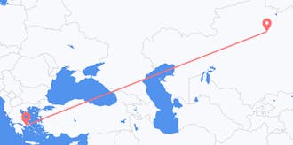 Flyreiser fra Kasakhstan til Hellas