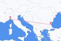 出发地 保加利亚布尔加斯目的地 意大利热那亚的航班