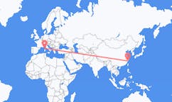 Flyreiser fra Wenzhou, til Ajaccio