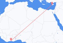 Flyreiser fra Abidjan, til Páfos