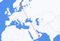 Flyrejser fra Salalah til Mariehamn