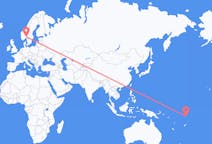 Flights from Funafuti to Oslo