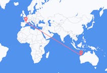 从卡拉薩 (西澳洲)飞往图卢兹的航班