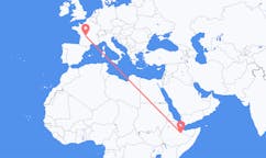 Flyreiser fra Jijiga, Etiopia til Limoges, Frankrike