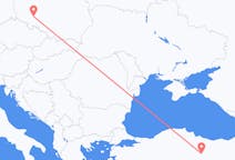 Lennot Wroclawista, Puola Sivasille, Turkki