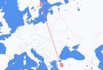 Flyreiser fra Denizli, til Stockholm