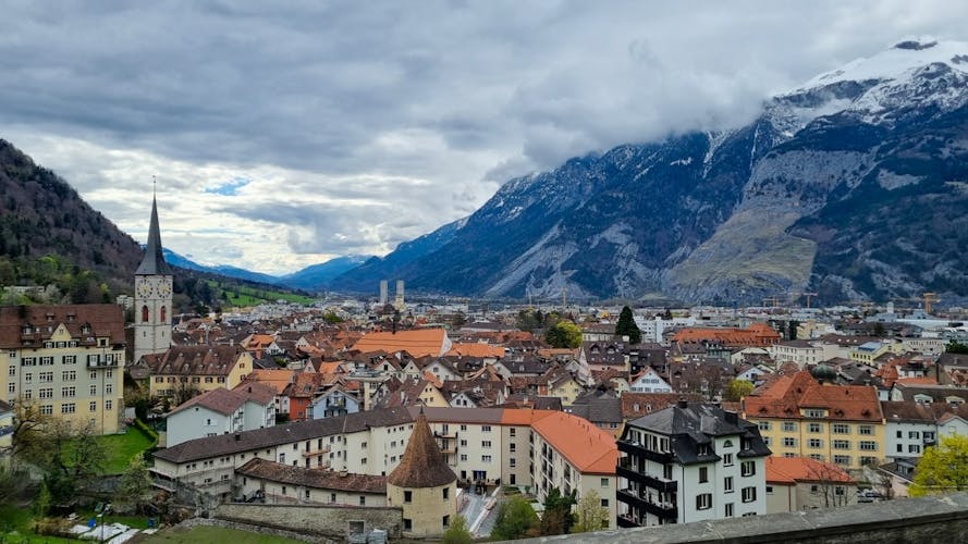 photo of view of Chur, Switzerland.