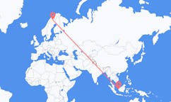 Flyreiser fra Pontianak, Indonesia til Kiruna, Sverige