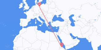 Flyg från Eritrea till Tyskland