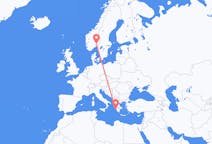 从扎金索斯島飞往奥斯陆的航班