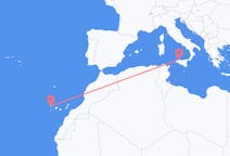 Flyreiser fra Palermo, Italia til La Palma, Spania