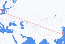 Lennot Taizhousta, Kiinasta Kalmariin, Ruotsiin