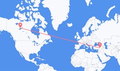Flyrejser fra Yellowknife, Canada til Elazig, Tyrkiet
