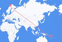 Flyrejser fra Port Vila, Vanuatu til Kiruna, Sverige