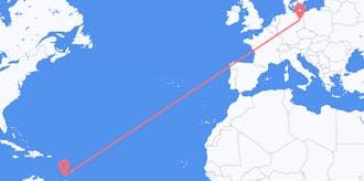 Flug frá Grenada til Þýskalands