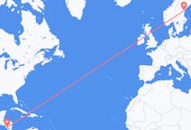 Flights from Managua to Sundsvall
