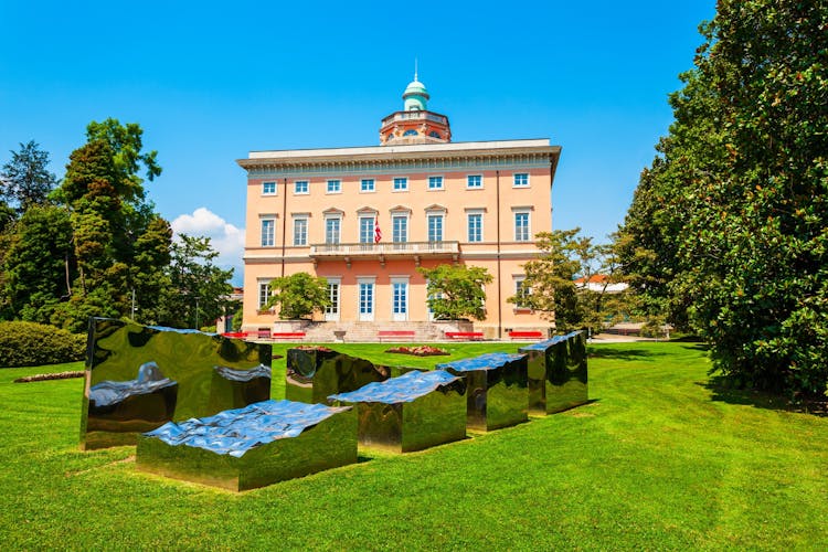 Photo of Villa Ciani in Parco Ciani public park in Lugano city in canton of Ticino, Switzerland