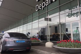 Private Tesla Taxi de Delft para Schiphol Amsterdam Airport