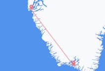 Voos de Qaqortoq, Groenlândia para Nuuk, Groenlândia