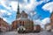 photo of saint peter's church in Riga, Latvia. Lutheran church.