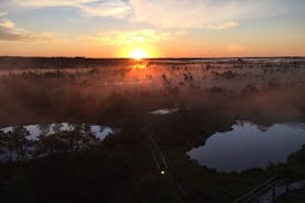 Lever du soleil au parc national de Kemeri