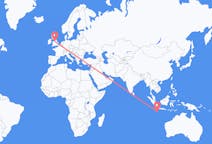 Vluchten van Shire of Christmas Island naar Manchester