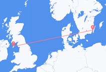 Flights from Kalmar to Douglas