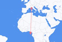 Flyreiser fra São Tomé, São Tomé og Príncipe til Alghero, Italia