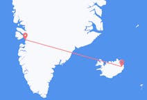 Lennot Egilsstaðirista, Islanti Ilulissatiin, Grönlanti