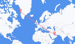 Flyreiser fra Doha, Qatar til Qeqertarsuaq (Qeqertarsuaq), Grønland