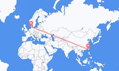 Flyrejser fra Tainan, Taiwan til Billund, Danmark