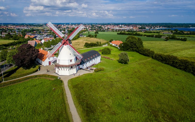 Historic windmill at Dybbøl near Sønderborg, Denmark