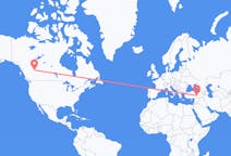 Flyreiser fra Grande Prairie, Canada til Malatya, Tyrkia