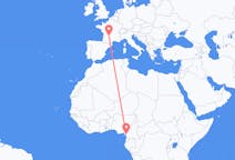 Flyreiser fra Douala, Kamerun til Brive-la-gaillarde, Frankrike