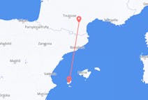 เที่ยวบิน จาก Carcassonne, ฝรั่งเศส ไปยัง เกาะอิบิซา, สเปน